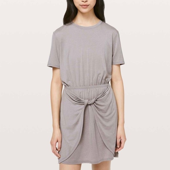 Lululemon Unwind Your Mind Dress Gray Size 6 - Picture 1 of 11